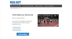 Desktop Screenshot of bighitflashmobs.com