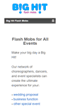 Mobile Screenshot of bighitflashmobs.com